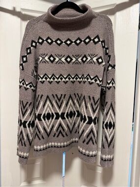 Christian Siriano Heather Gray Knit Sweater